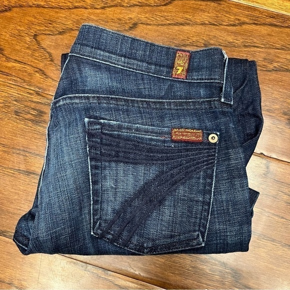 7 for all mankind crop dojo denim jeans - Picture 3 of 6